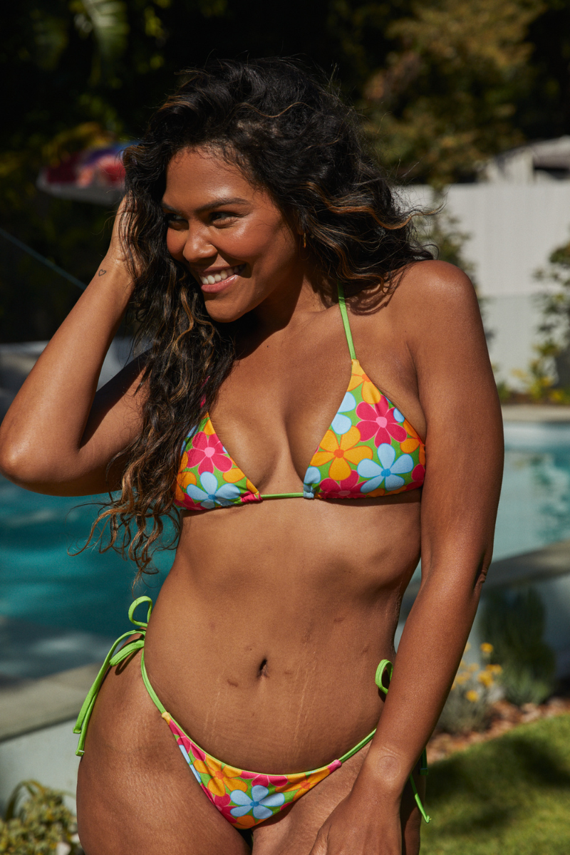 Tallow Triangle Top in Summer Flowers