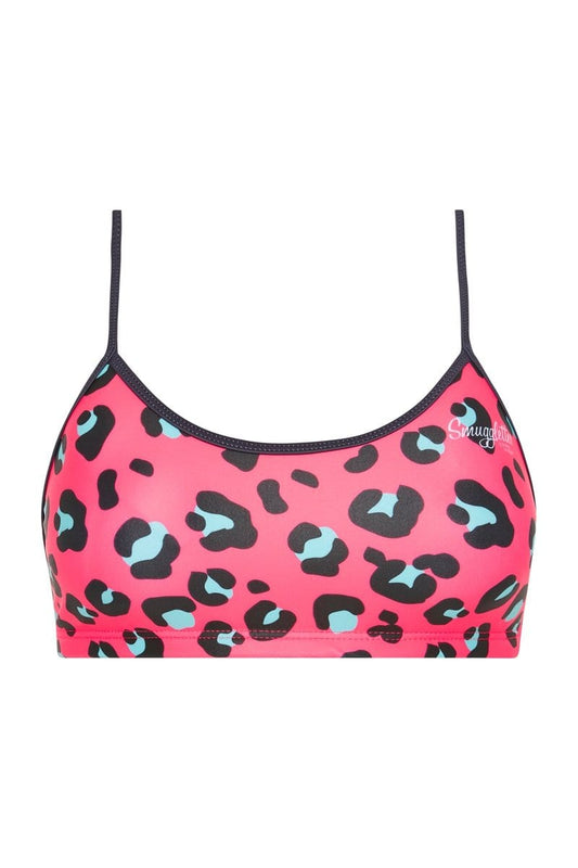 Bikini Top "Freshwater" mit pinkem Leo Muster