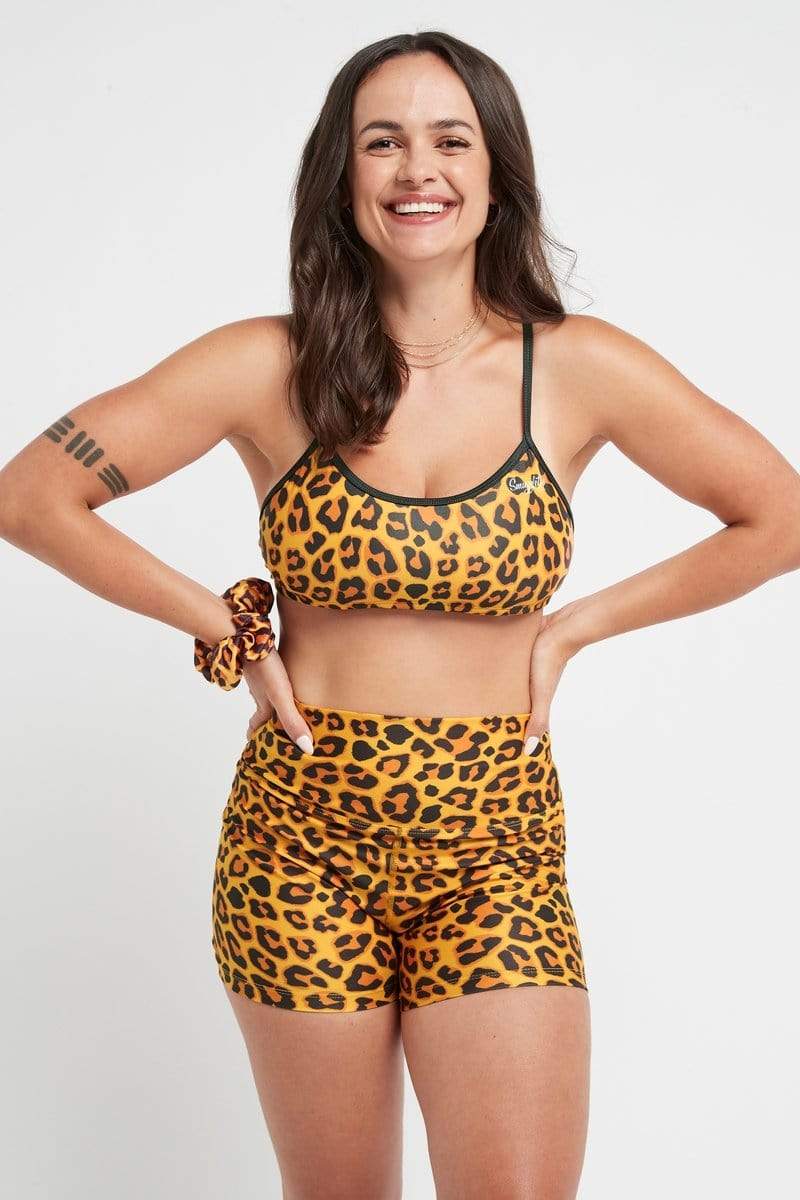 Booty Shorts mit Leopardenmuster
