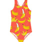 Badeanzug für Mädchen mit Bananen Muster
