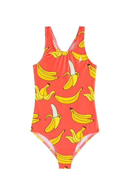 Badeanzug für Mädchen mit Bananen Muster