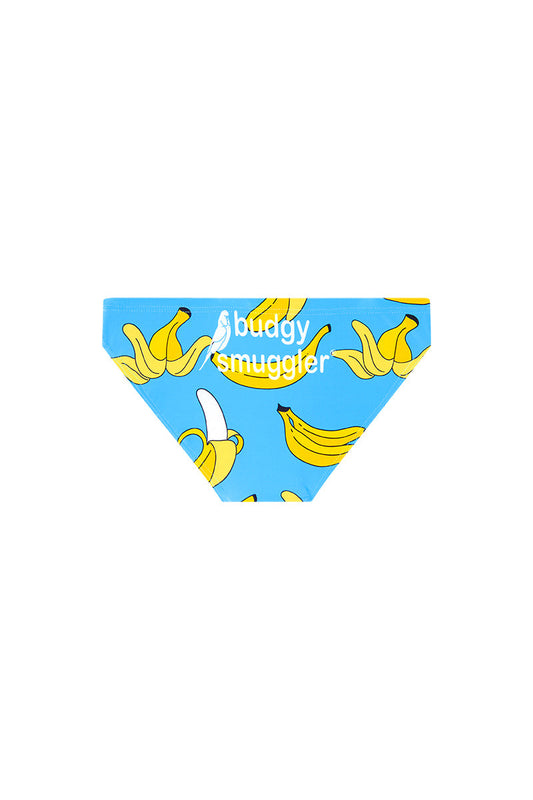 Badehose für Jungen mit blauem Bananen Muster