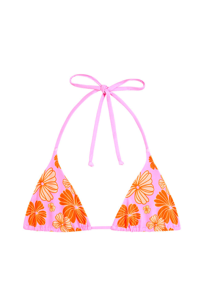 Triangle Bikini Top "Tallow" mit floralem Muster