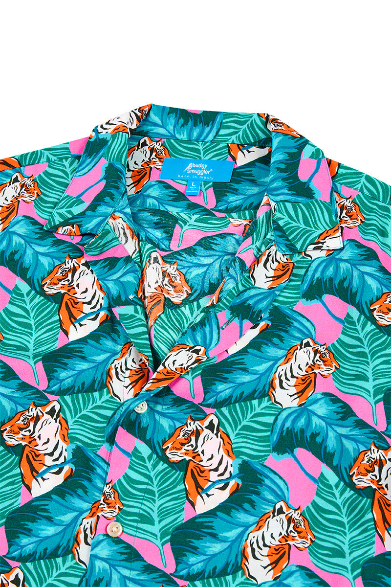 Hawaii Hemd mit Tiger Muster