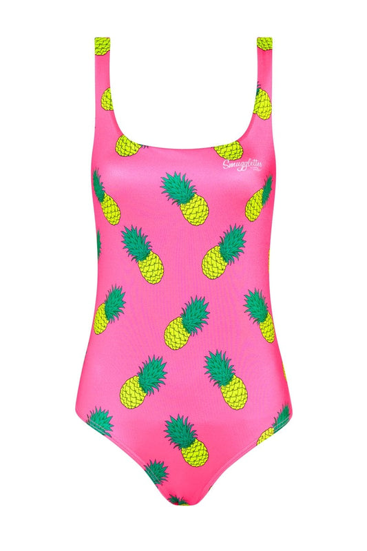 Poolside One Piece in Pink Pineapple 