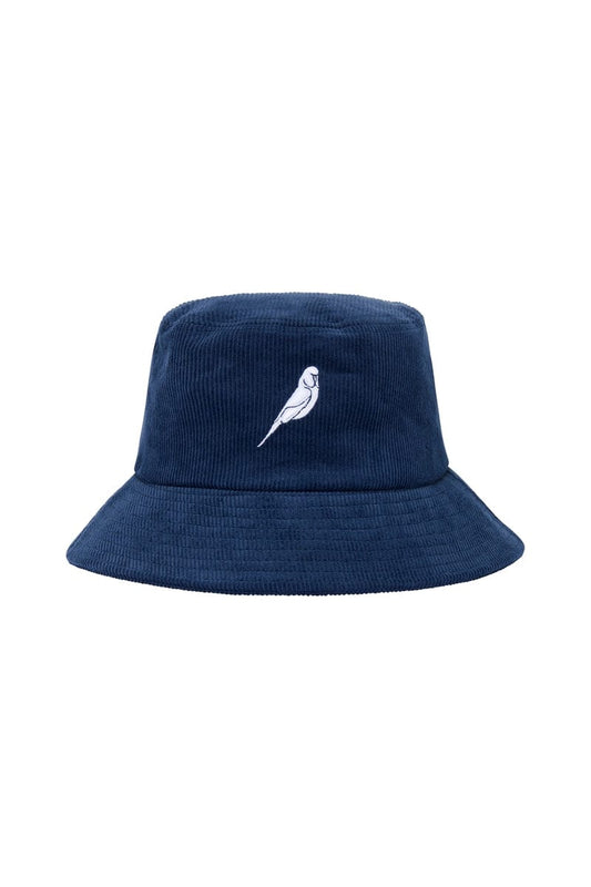Navy Blue Corduroy Bucket Hat