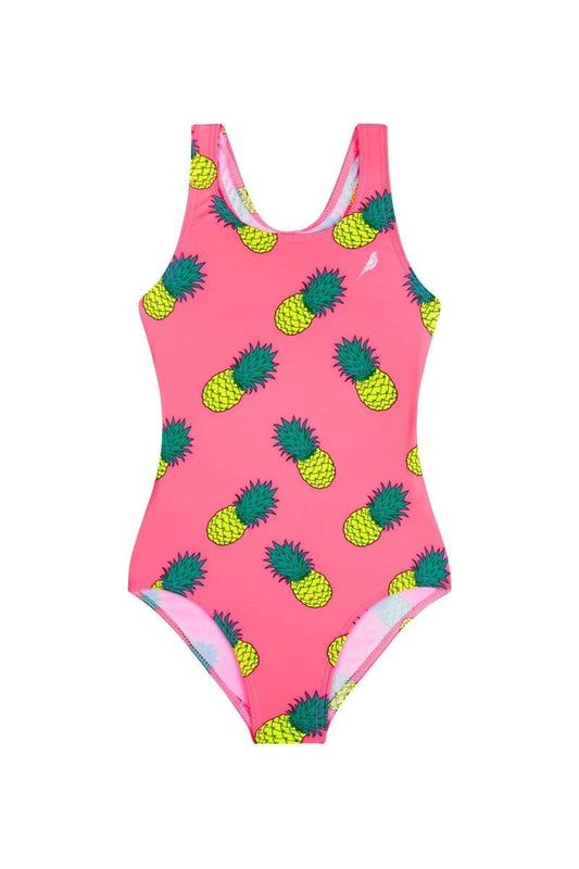 Girl's One-Piece in Pink Pineapple